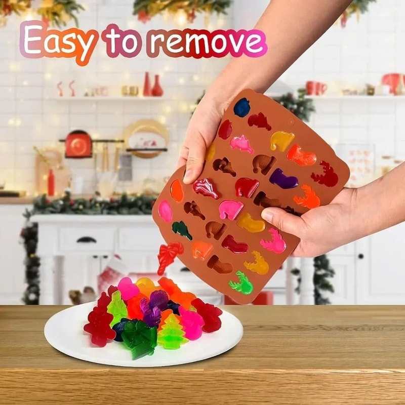 Christmas Silicone Chocolate Mold For Candy Cake And Dessert 3