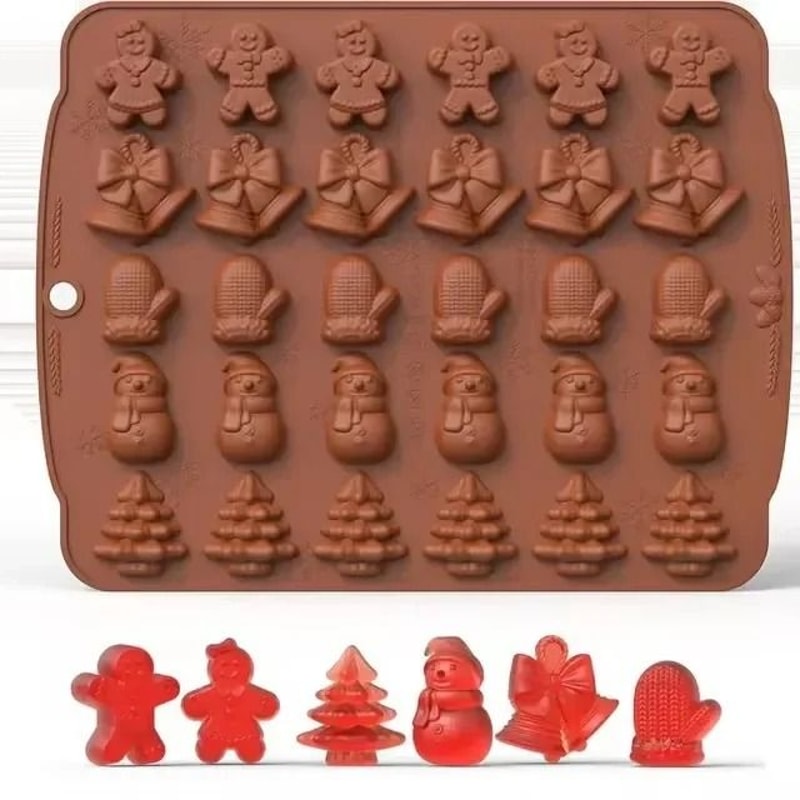 Christmas Silicone Chocolate Mold For Candy Cake And Dessert 11