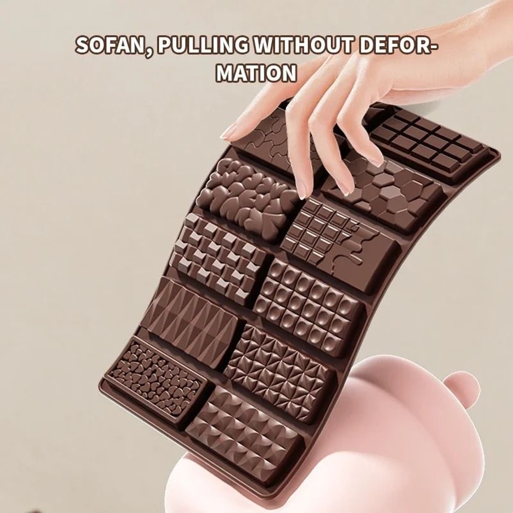 Dubai Style Silicone Chocolate Bar Mold For Filled Pistachio Bars 3