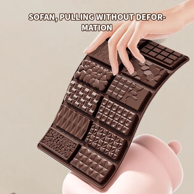 Dubai Style Silicone Chocolate Bar Mold For Filled Pistachio Bars 3