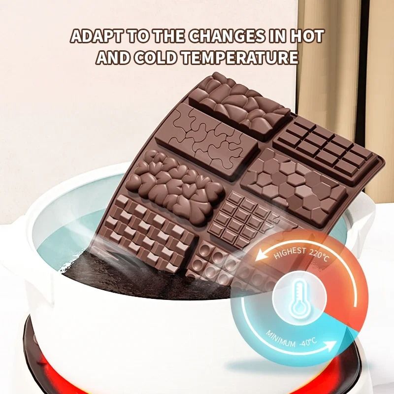 Dubai Style Silicone Chocolate Bar Mold For Filled Pistachio Bars 4