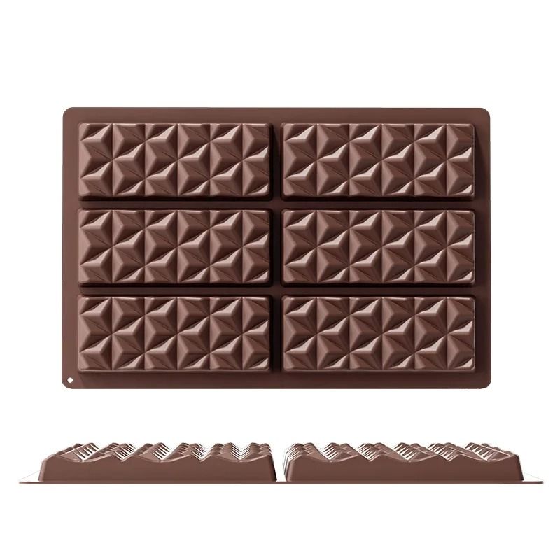 Dubai Style Silicone Chocolate Bar Mold For Filled Pistachio Bars 5