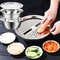 Stainless Steel Kitchen Grater And Draining Bowl Set 0