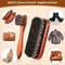Horsehair Shoe Shine Brush Kit With Polish Dauber Set 1
