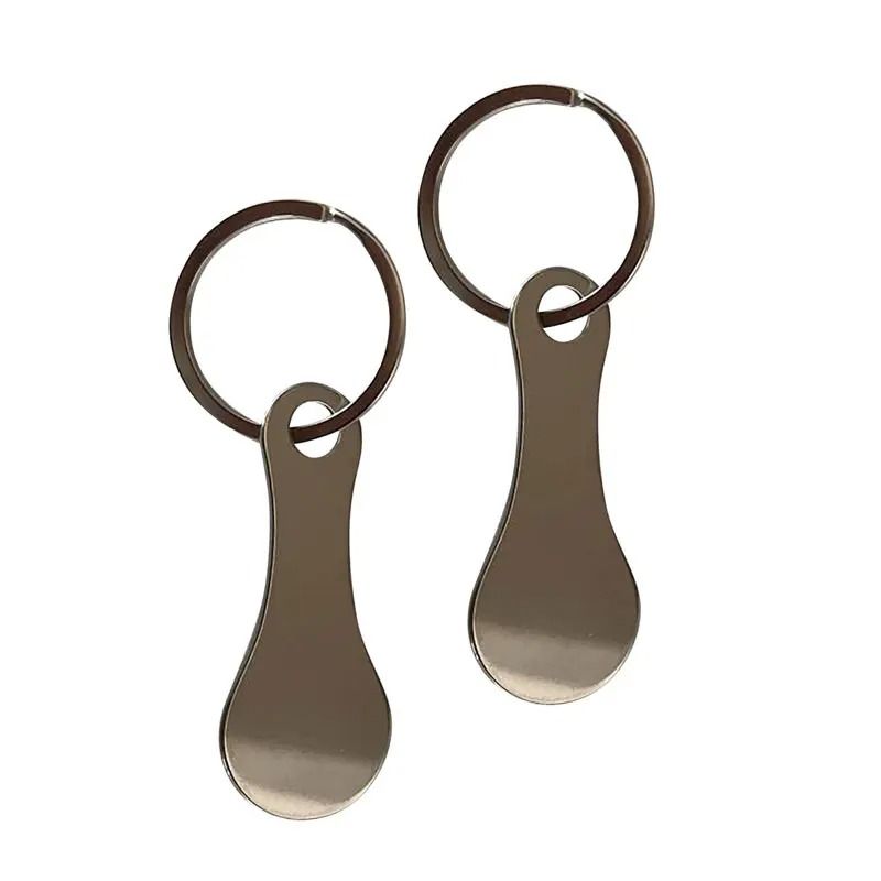 Metal Key Ring Keychain Hook With Shopping Cart Token 5
