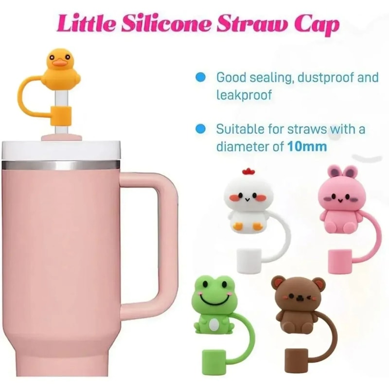 Silicone Straw Cover Cap For Stanley Cup Tumblers 4
