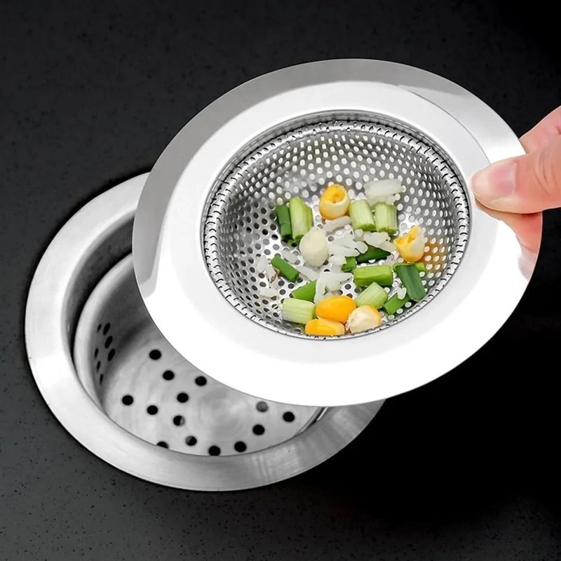 Stainless Steel Sink Strainer Drain Stopper For Kitchen And Bathroom 1