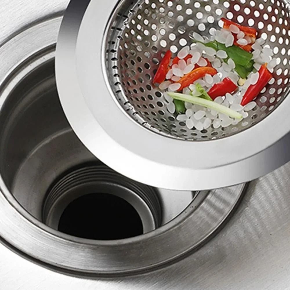 Stainless Steel Sink Strainer Drain Stopper For Kitchen And Bathroom 2