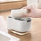 Press Soap Dispenser Box With Sponge Holder For Kitchen And Bathroom 1