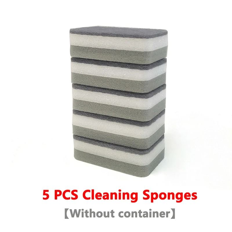 Press Soap Dispenser Box With Sponge Holder For Kitchen And Bathroom 6