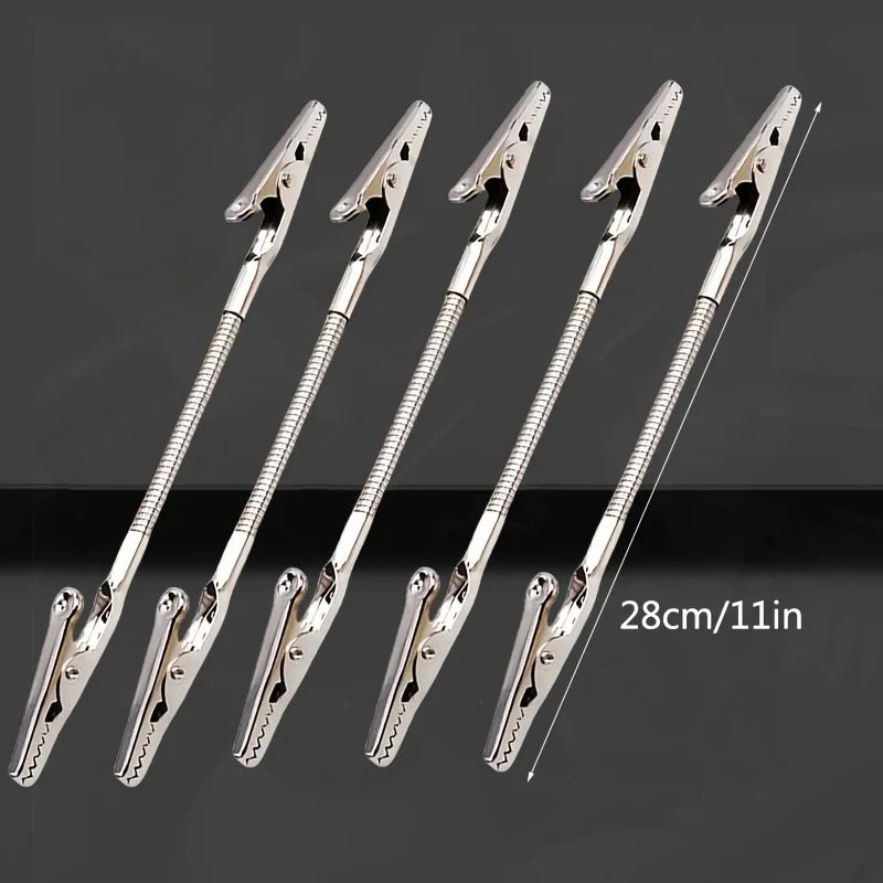 Heavy Duty Double Head Crocodile Clip Holder With Flexible Arm 3