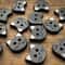 Cute Black Cat Resin Sewing Buttons Decorative Craft Fasteners Set Of 10 3