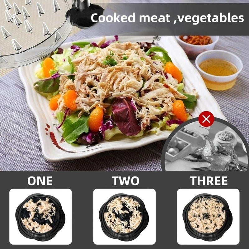 Ergonomic Manual Chicken Shredder With Non Slip Grip For Pork Beef And Chicken 2