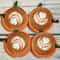 Handmade Autumn Crochet Pumpkin Coasters Set For Fall Table Decor And Drink Protection 2