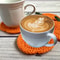 Handmade Autumn Crochet Pumpkin Coasters Set For Fall Table Decor And Drink Protection 3