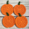 Handmade Autumn Crochet Pumpkin Coasters Set For Fall Table Decor And Drink Protection 7