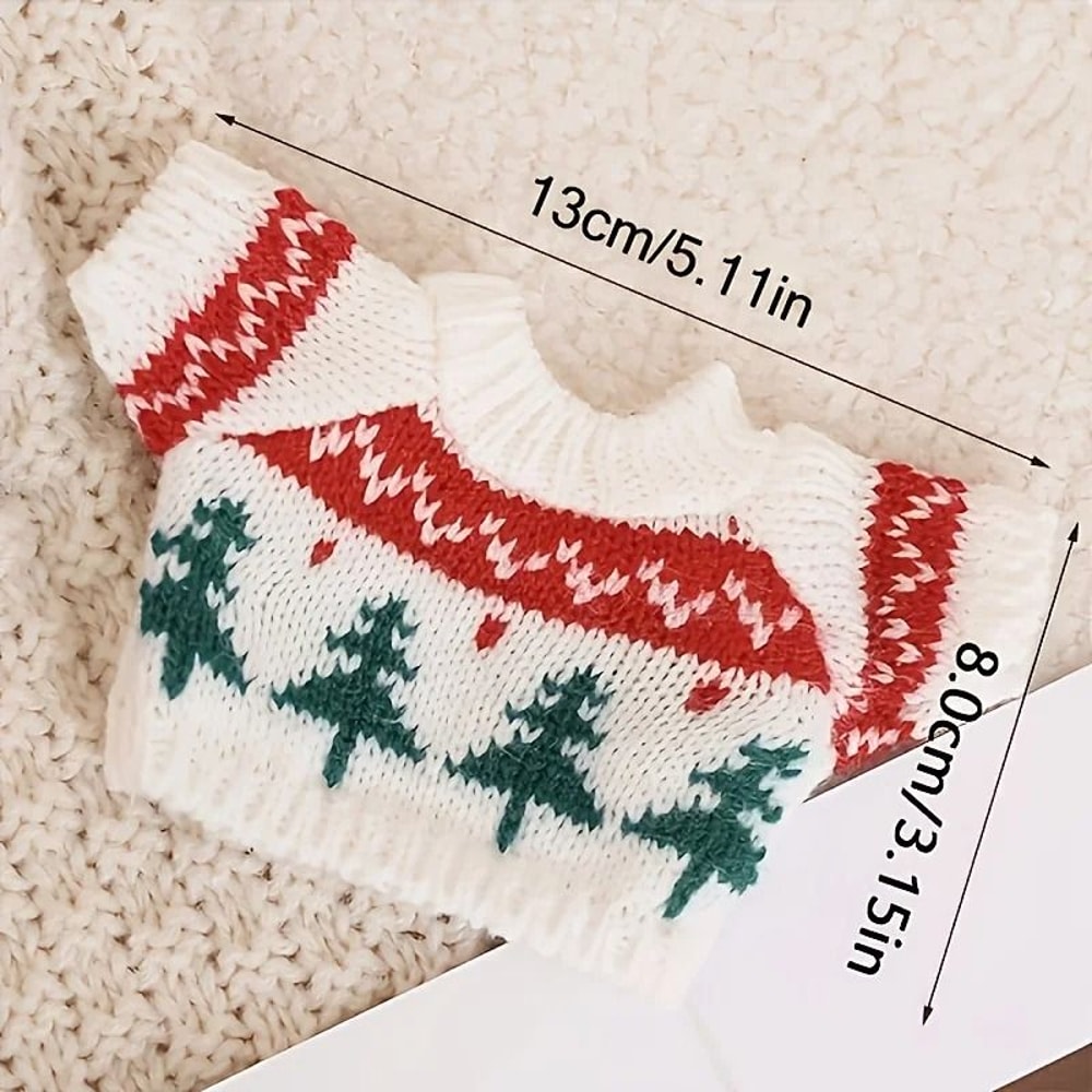 Festive Knit Car Gear Shift Cover Sweater Dustproof Universal Gear Lever Protector 2