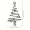 Minimalist Metal Christmas Tree Wall Art Decorative Holiday Wall Hanging 6
