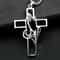 Hollow Prayer Hands Cross Pendant Religious Car Mirror Hanging Ornament 2