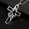 Hollow Prayer Hands Cross Pendant Religious Car Mirror Hanging Ornament 5