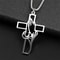 Hollow Prayer Hands Cross Pendant Religious Car Mirror Hanging Ornament 6