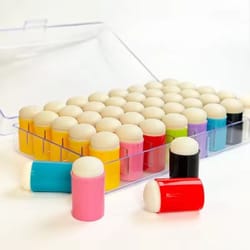 painting sponge daubers with ergonomic gourd handle for ink blending and craft art