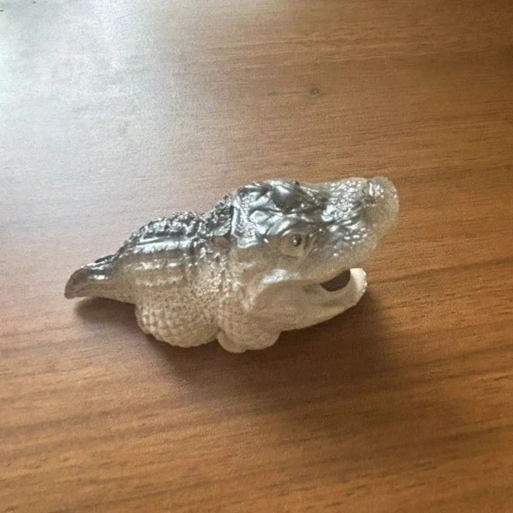 Cute Little Crocodile Resin Desktop Ornament Home And Garden Decor 8