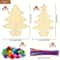 70pcs Wooden DIY Christmas Tree Craft Set For Kids And Adults Three Dimensional Holiday Painting An 5