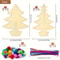 70pcs Wooden DIY Christmas Tree Craft Set For Kids And Adults Three Dimensional Holiday Painting An 5