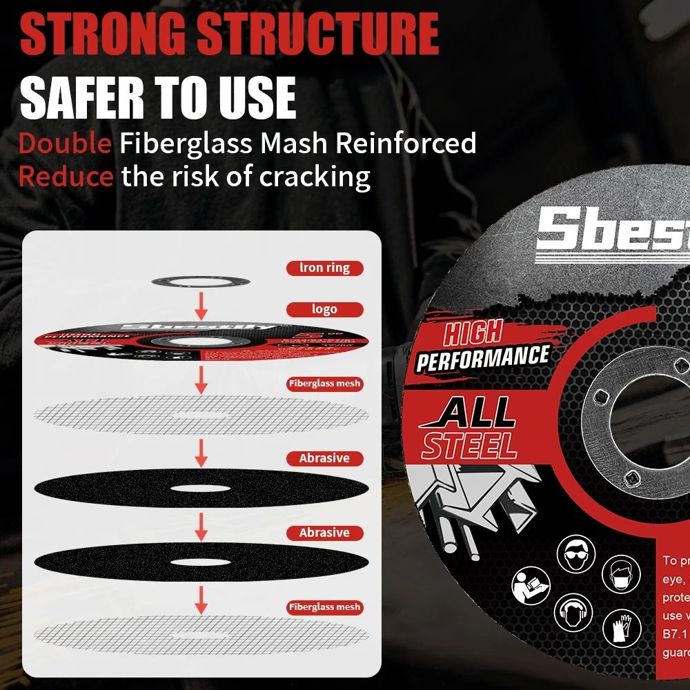 5 Inch Ultra Thin Cut Off Wheel For Angle Grinder Metal Cutting Disc 125mm Resin Bond Blade 3