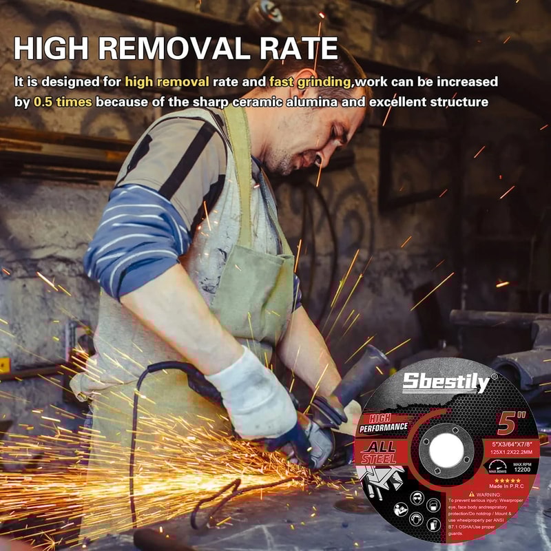 5 Inch Ultra Thin Cut Off Wheel For Angle Grinder Metal Cutting Disc 125mm Resin Bond Blade 4