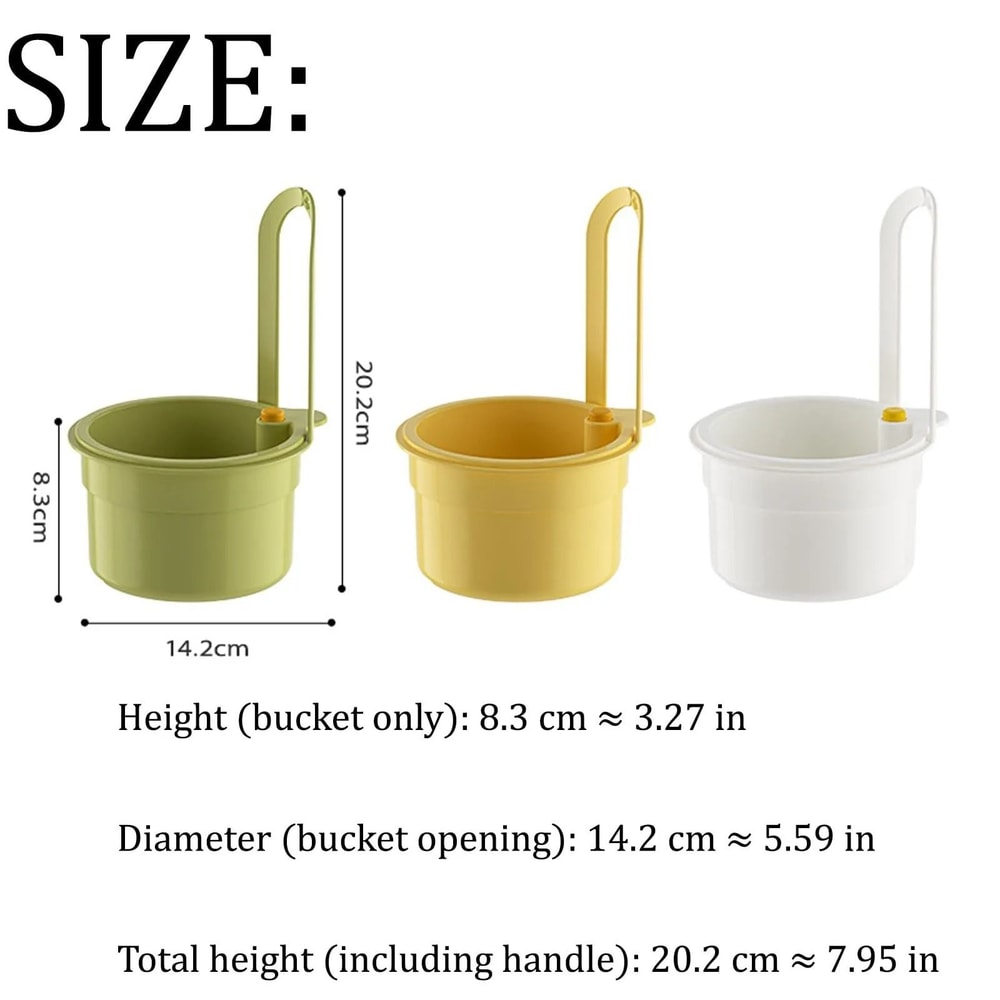 Self Cleaning Kitchen Sink Strainer Basket Faucet Hanging Waste Catcher 5