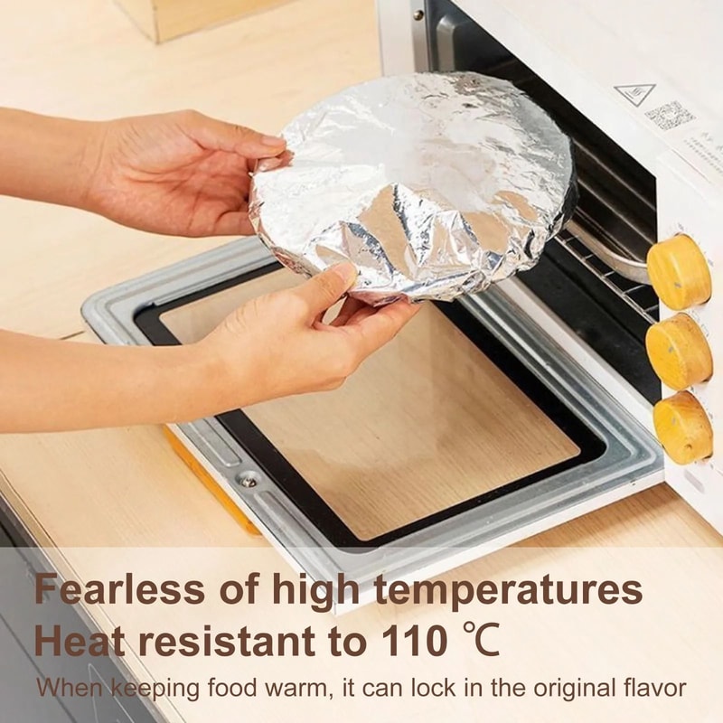 Reusable Aluminum Foil Heat Insulation Cover For Food Storage And Takeaway 1