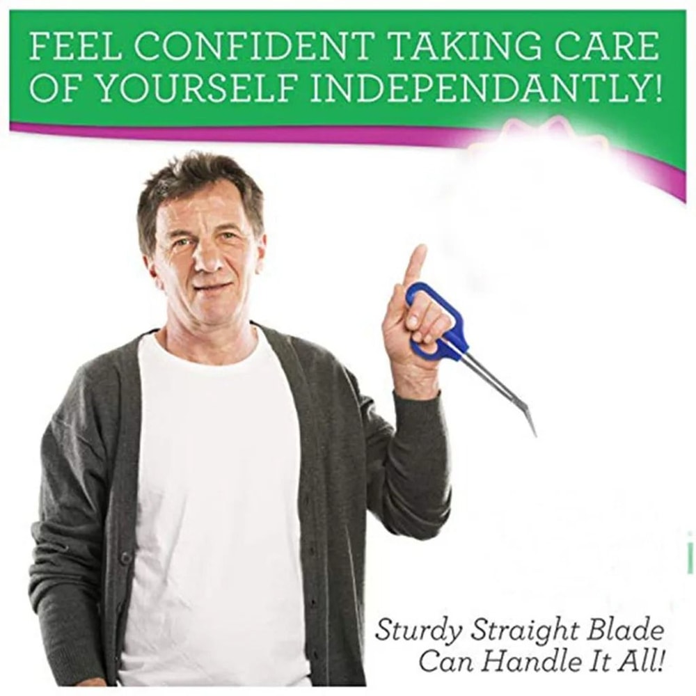 Long Handle Toenail Clippers Ergonomic Stainless Steel 2