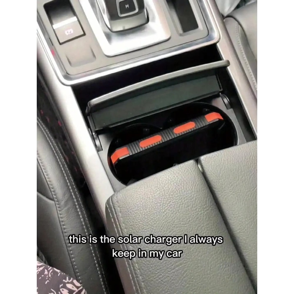 Solar Power Bank Portable Charger With Flashlight 20000mAh 3