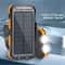 Solar Power Bank Portable Charger With Flashlight 20000mAh 6