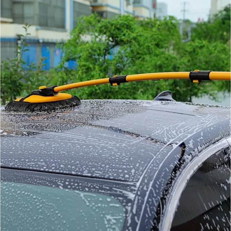 Telescopic Car Cleaning Brush Long Handle Microfiber Mop 4