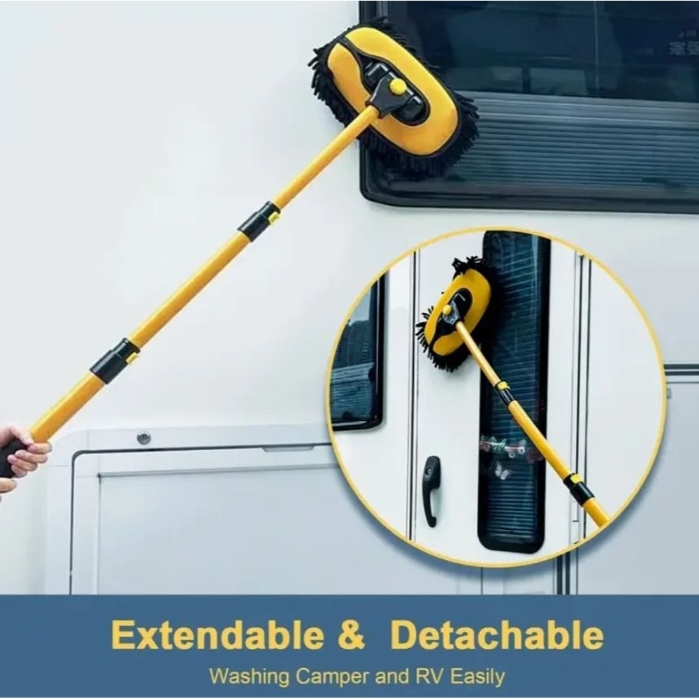 Telescopic Car Cleaning Brush Long Handle Microfiber Mop 6