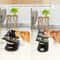 Elevated Tilted Cat Food Bowls With Wooden Stand And Stainless Steel Bowls 3