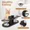 Elevated Tilted Cat Food Bowls With Wooden Stand And Stainless Steel Bowls 5
