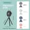 Portable Clip On Baby Fan With Flexible Tripod USB Rechargeable 1