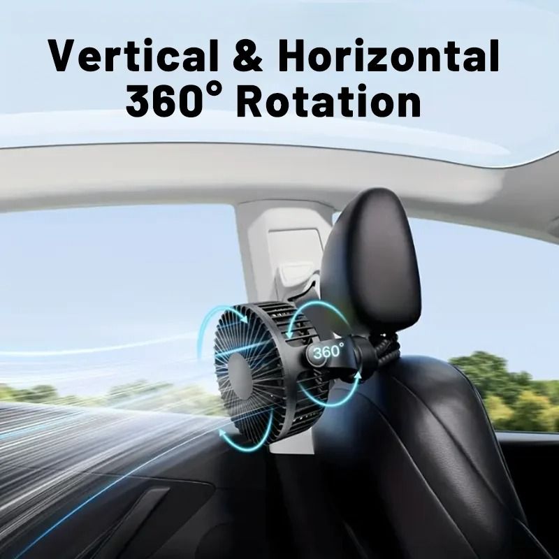 Portable Clip On Baby Fan With Flexible Tripod USB Rechargeable 4