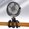 Portable Clip On Baby Fan With Flexible Tripod USB Rechargeable 8