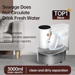 smart wireless pet water dispenser rechargeable automatic water feeder