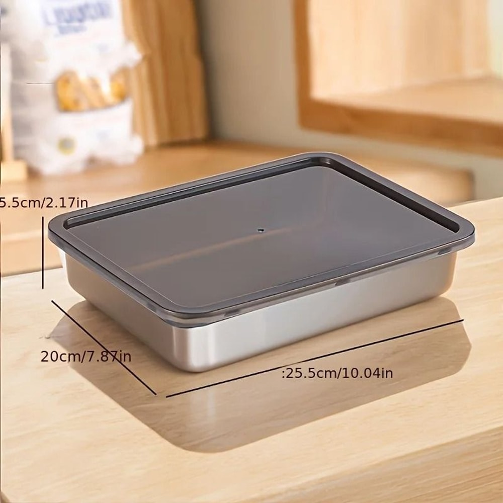 Stainless Steel Baking Pan Set For Bread Cake Meat And Meal Prep 1