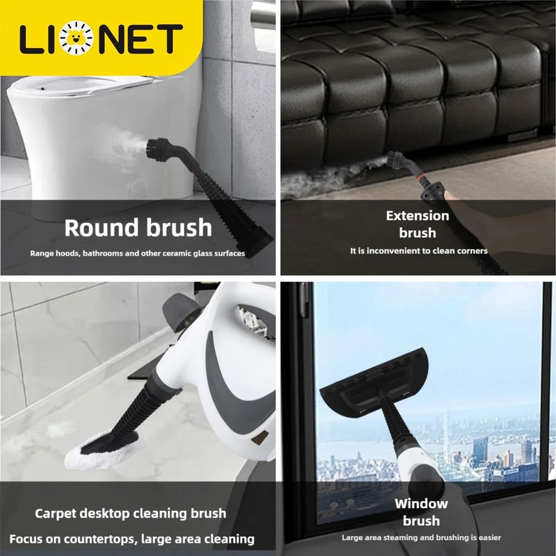 Handheld Steam Cleaner Multi Surface Chemical Free High Pressure Cleaning Tool 5