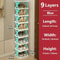 9 Layer Shoe Rack Storage Organizer Detachable Multi Tier Shelf 0