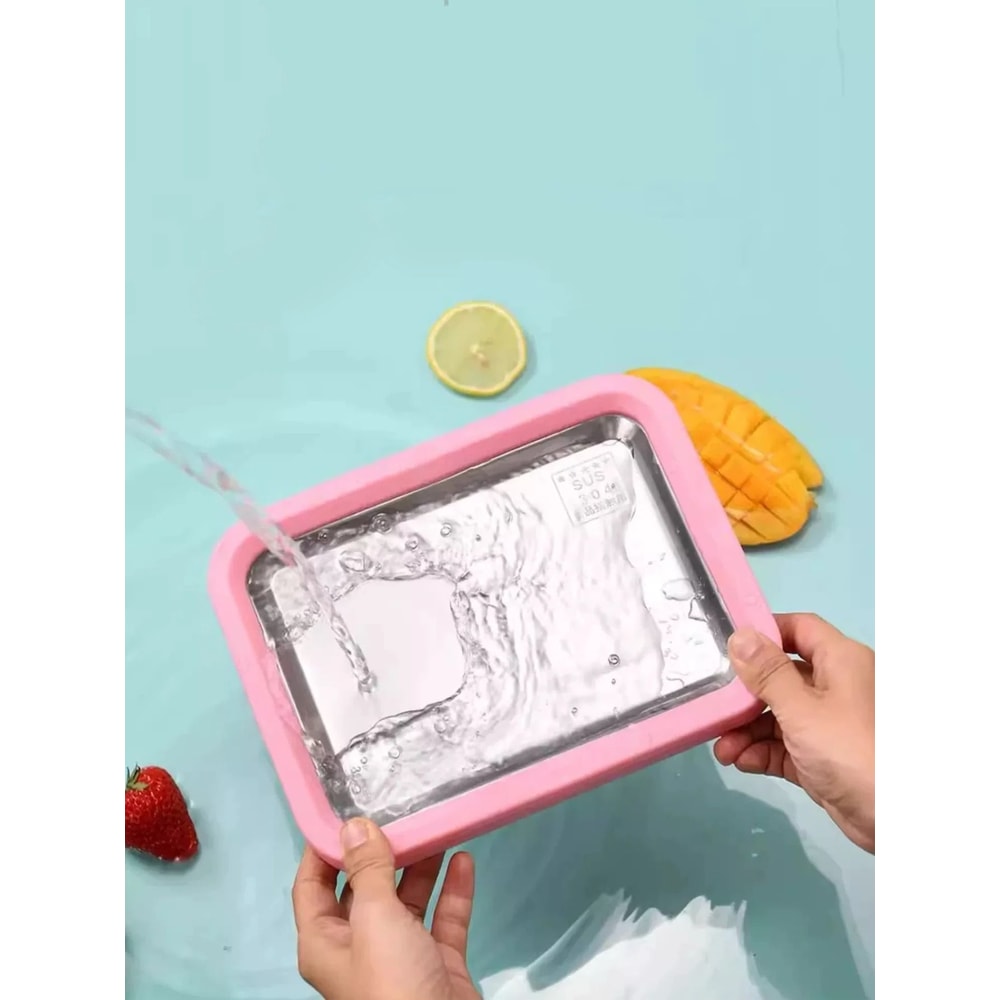 Rolling Ice Cream Maker With Rapid Cooling Plate And Dessert Tray 0