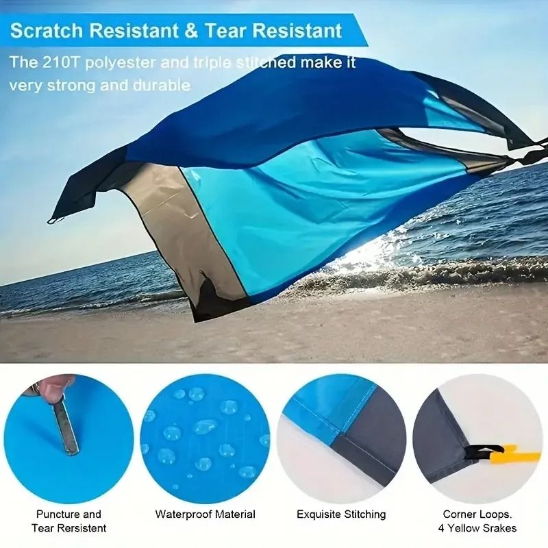 Large Waterproof Sand Proof Beach Blanket For Outdoor Camping And Hiking 1