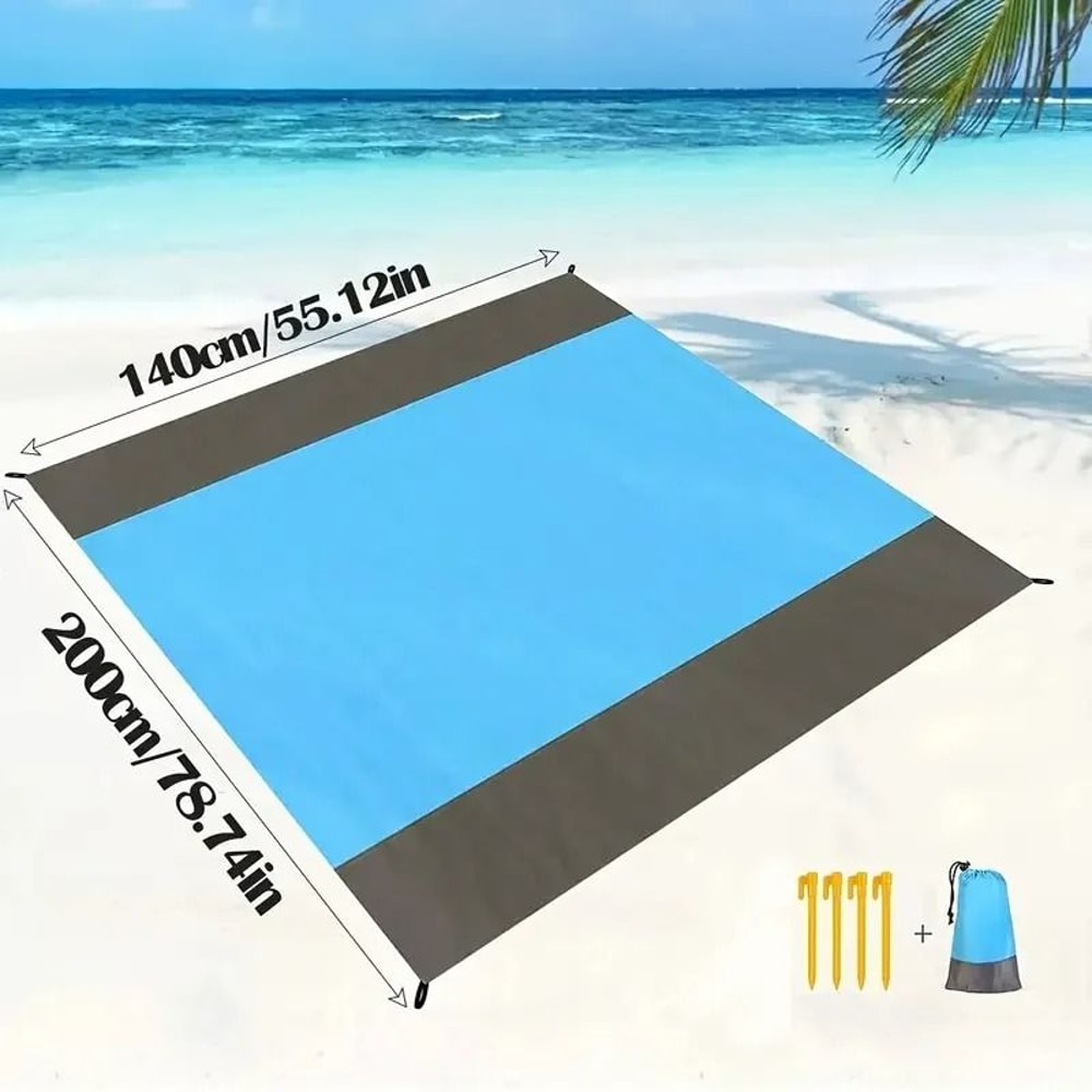 Large Waterproof Sand Proof Beach Blanket For Outdoor Camping And Hiking 3